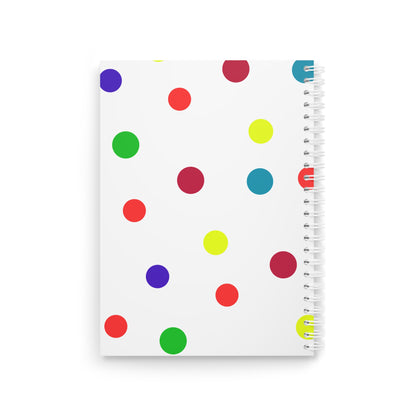 Colorful Paint Drip Spiral Notebook | Creative Writing Journal