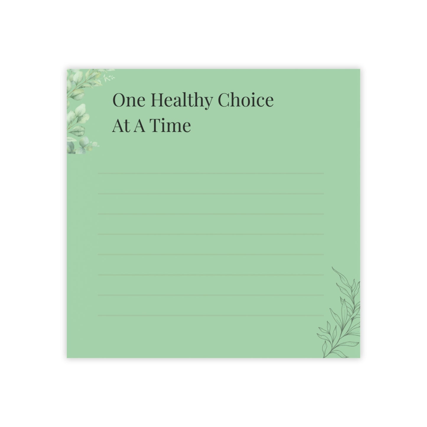 Healthy Choice Sticky Notes | Wellness Reminder Pads