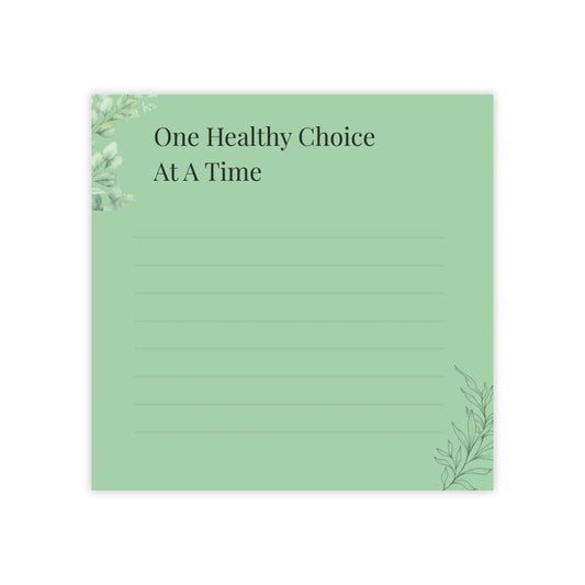 Healthy Choice Sticky Notes | Wellness Reminder Pads