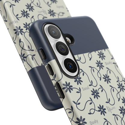 Floral Vine Pattern iPhone Case | Minimalist Botanical Design