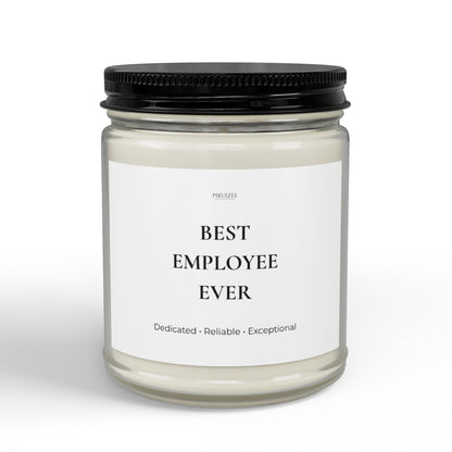 Best Employee Ever Scented Soy Candle | Workplace Appreciation Gift