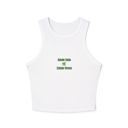 Inhale Calm Exhale Stress Tank Top | Mindfulness Wellness Tee