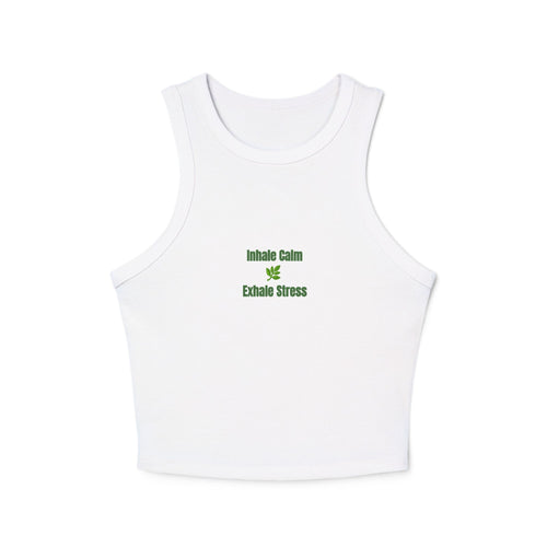 Inhale Calm Exhale Stress Tank Top | Mindfulness Wellness Tee