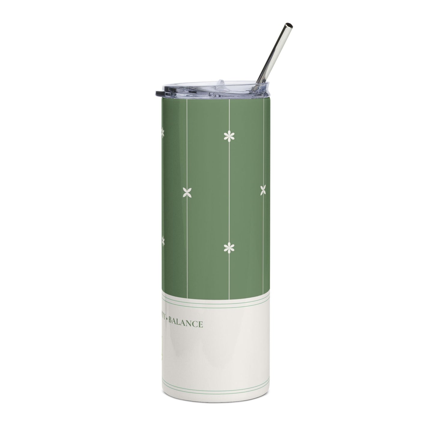 Green Asterisk Stainless Tumbler