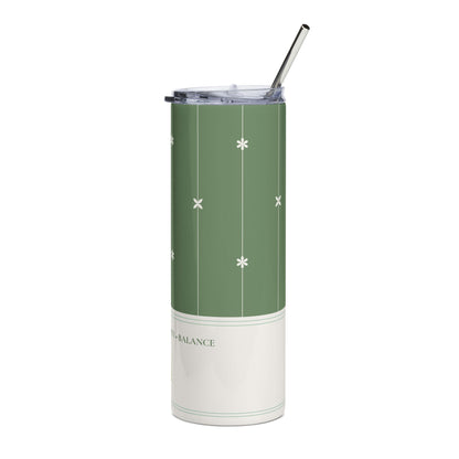 Green Asterisk Stainless Tumbler
