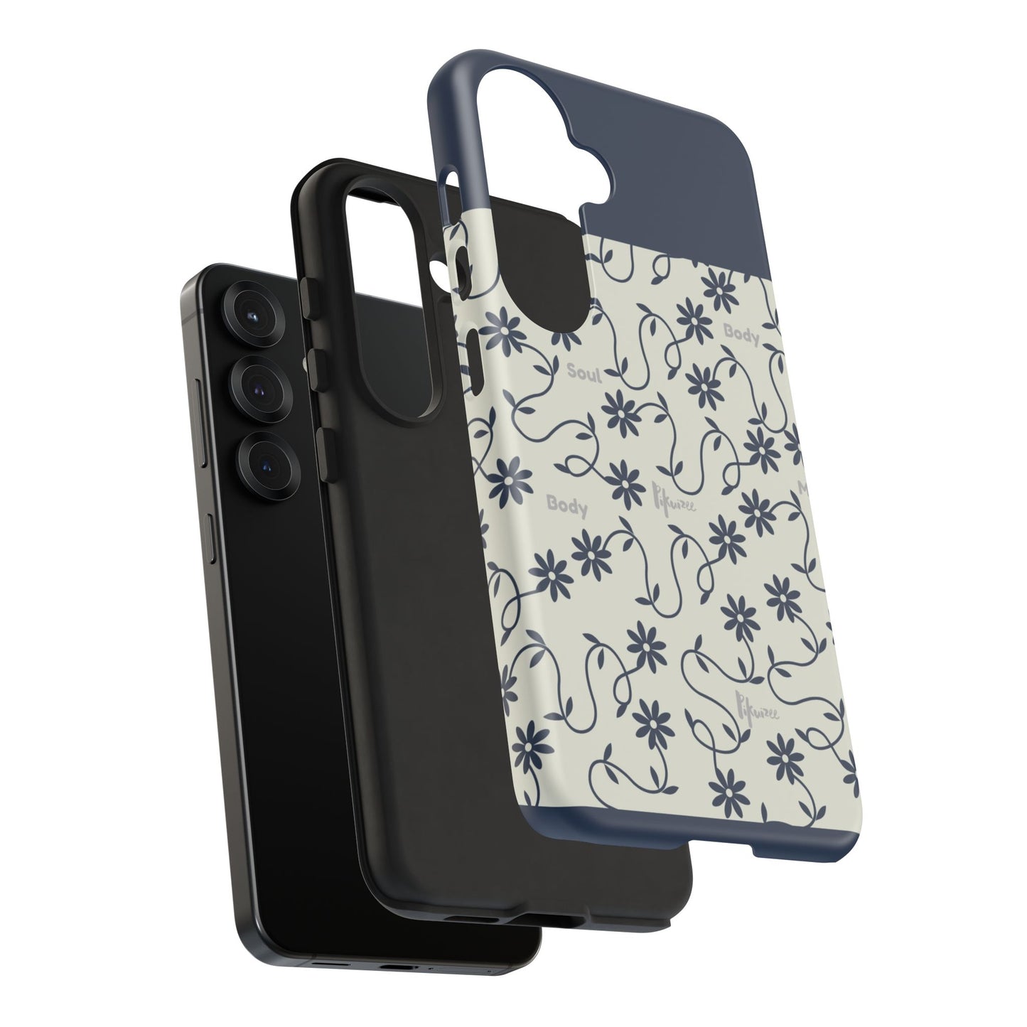 Floral Vine Pattern iPhone Case | Minimalist Botanical Design