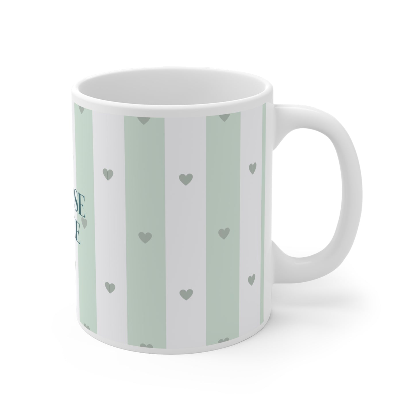 Peace Quote Ceramic Mug | Mindfulness Gift for Calm