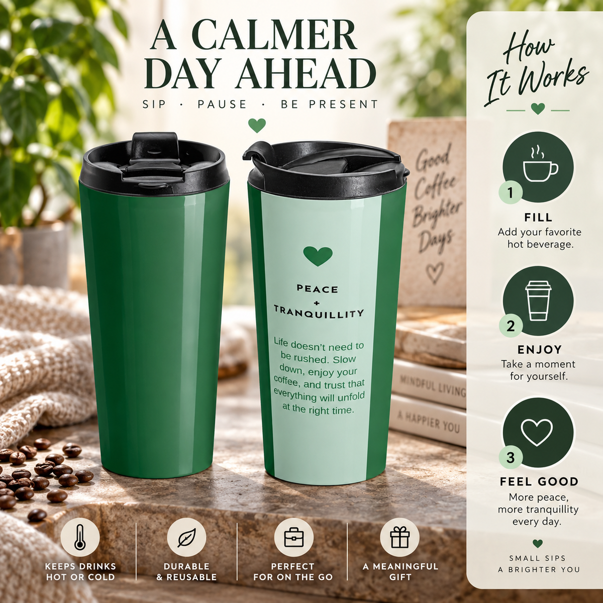 Pure Tranquility Insulated Mug