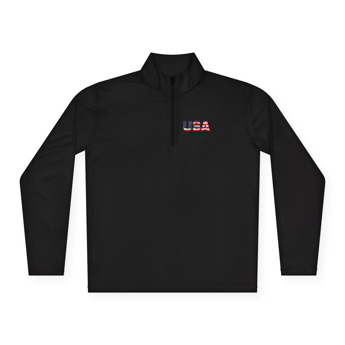 Patriotic Statue of Liberty Quarter-Zip Pullover | USA Flag Design