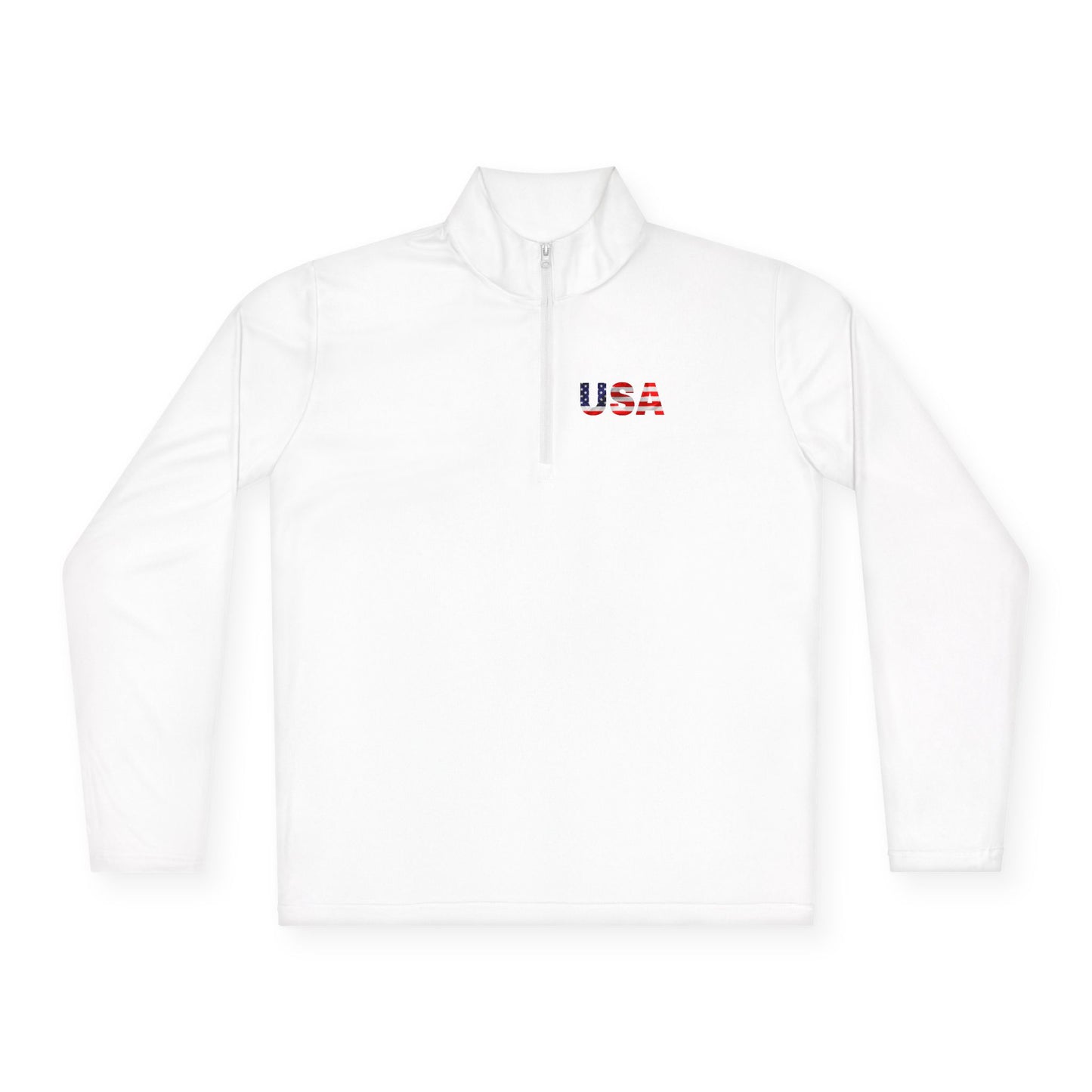 Patriotic Statue of Liberty Quarter-Zip Pullover | USA Flag Design