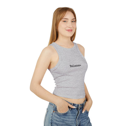 Heart Pattern Women's Racer Tank Top | Minimalist Graphic Tee