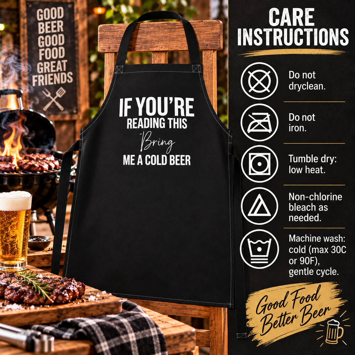 Bring Me a Cold Beer Apron