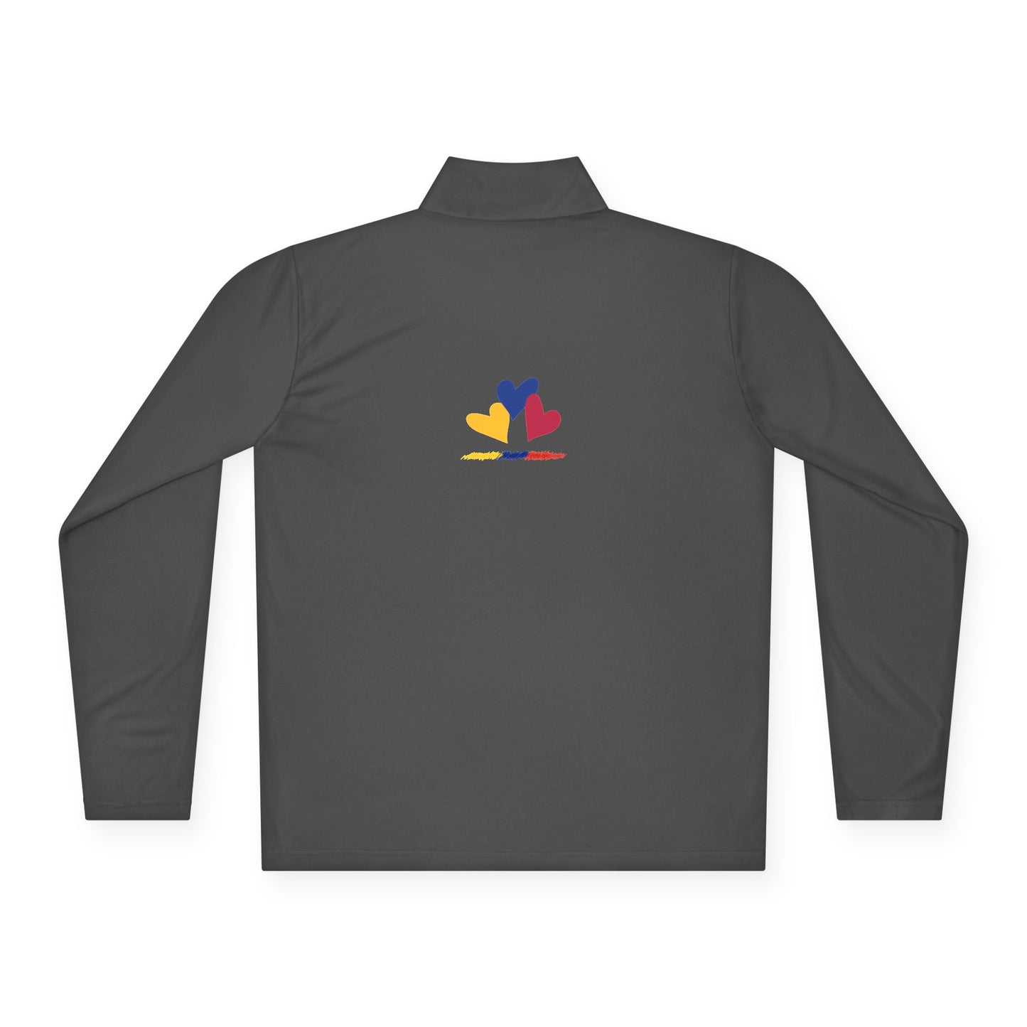 Colombia Flag Heart Unisex Quarter-Zip Pullover | Patriotic Pride