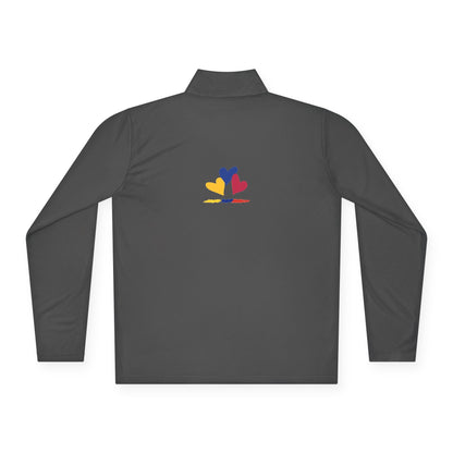 Colombia Flag Heart Unisex Quarter-Zip Pullover | Patriotic Pride