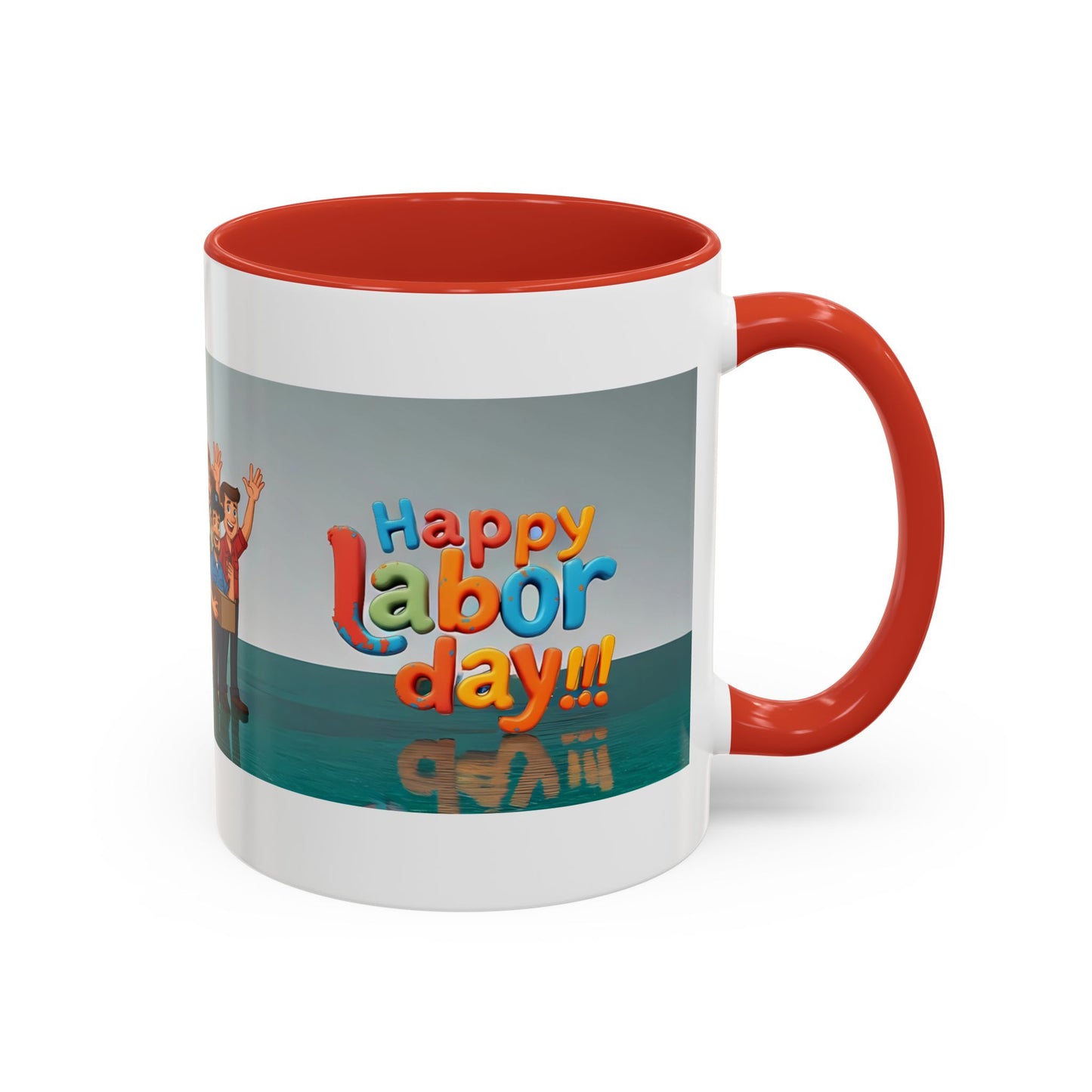 Happy Labor Day! Personalized Cartoon Mug - Worker Appreciation Gift
