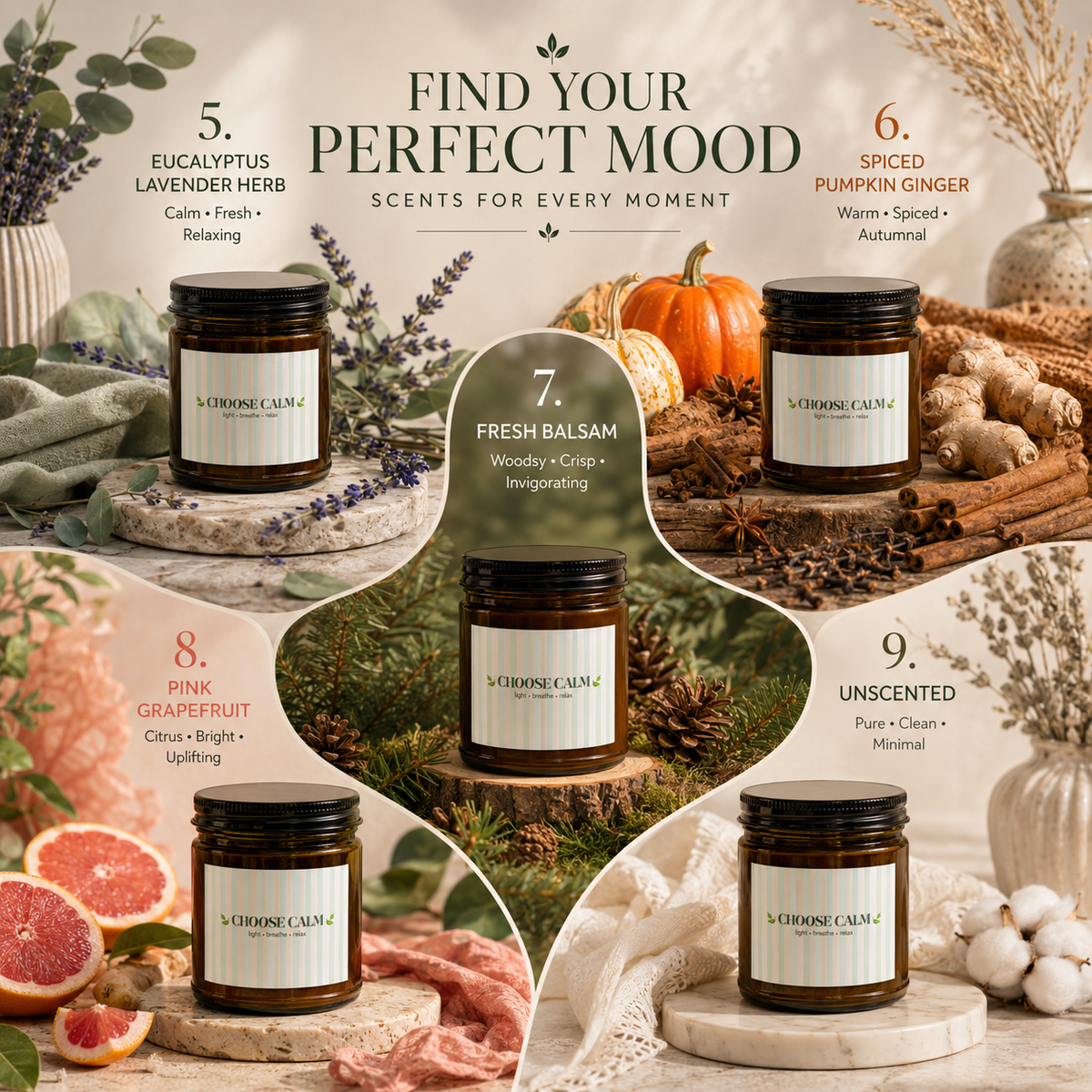 Choose Calm Soy Candle