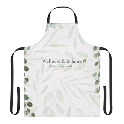 Wellness & Balance Botanical Apron | Mindful Living Kitchen Wear
