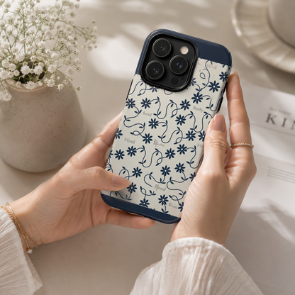 Floral Vine Pattern iPhone Case | Minimalist Botanical Design