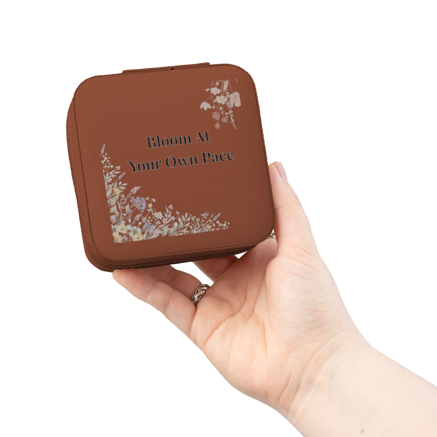 Bloom At Your Own Pace Jewelry Travel Case | Floral Gift