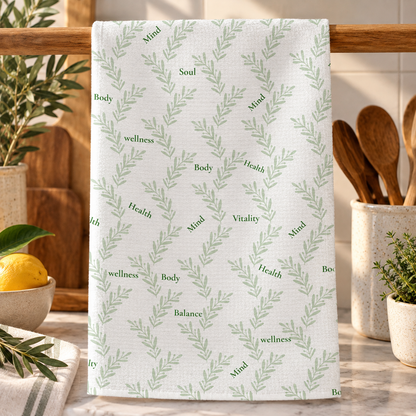 Mind Body Soul Tea Towel