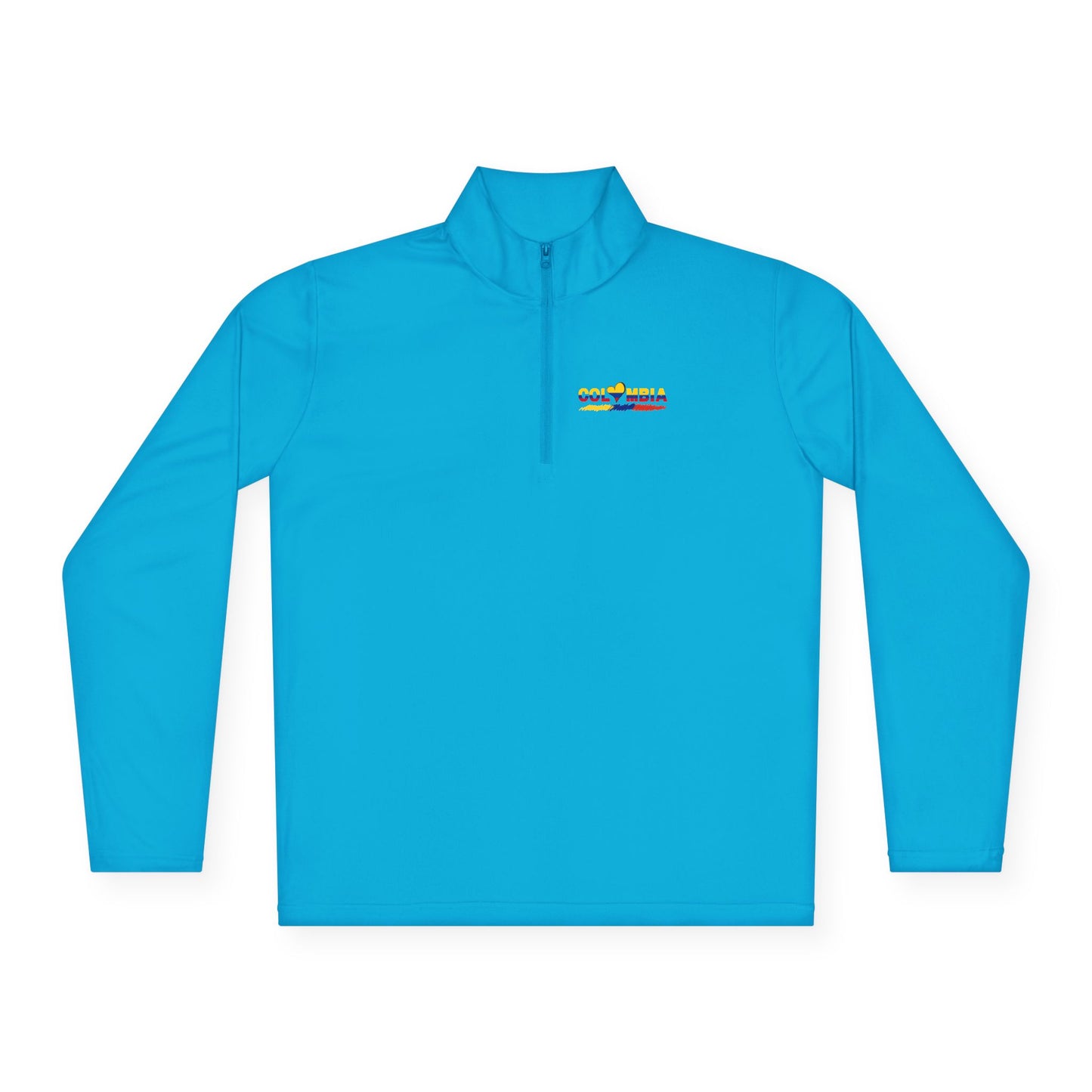 Colombia Flag Heart Unisex Quarter-Zip Pullover | Patriotic Pride