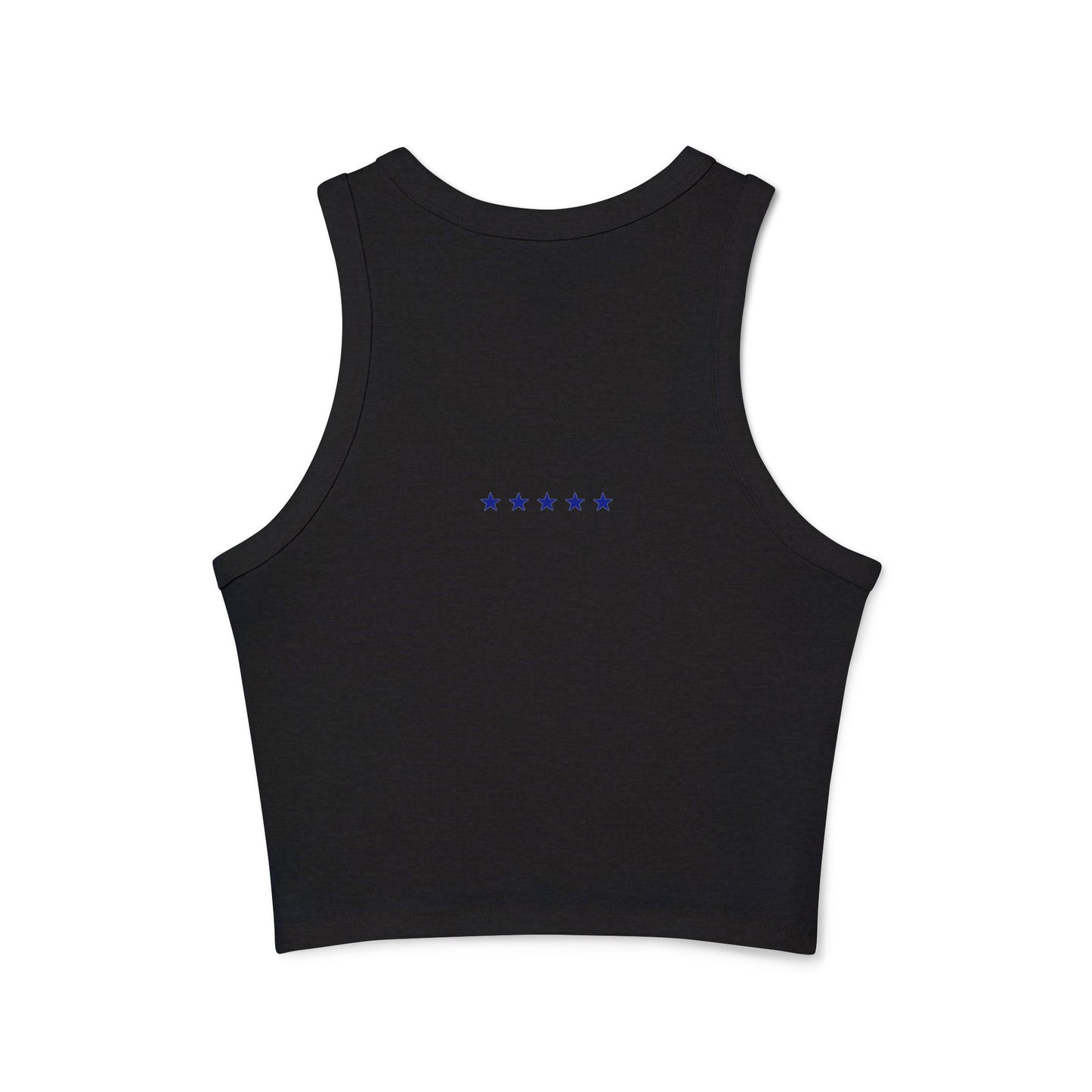 Purple Question Mark Pattern Racer Tank Top | Streetwear Design