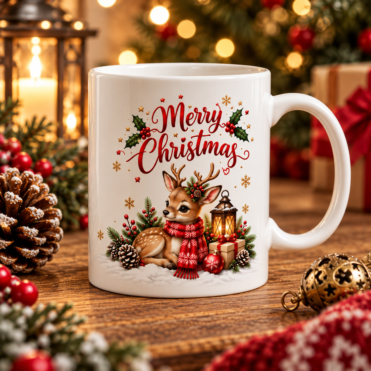 Christmas Holiday Ceramic Mug | Cozy Festive Gift