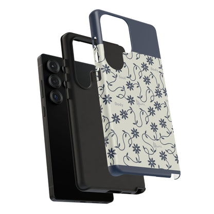 Floral Vine Pattern iPhone Case | Minimalist Botanical Design