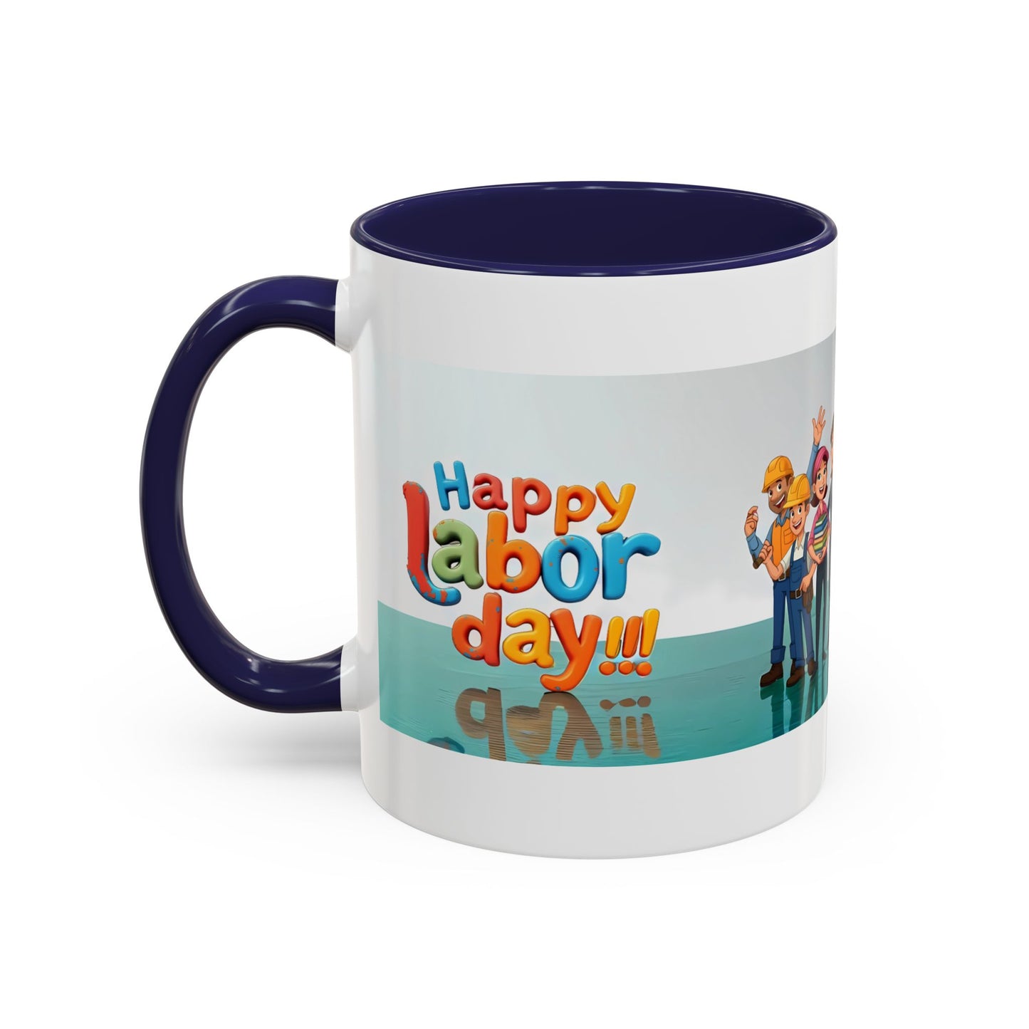 Happy Labor Day! Personalized Cartoon Mug - Worker Appreciation Gift