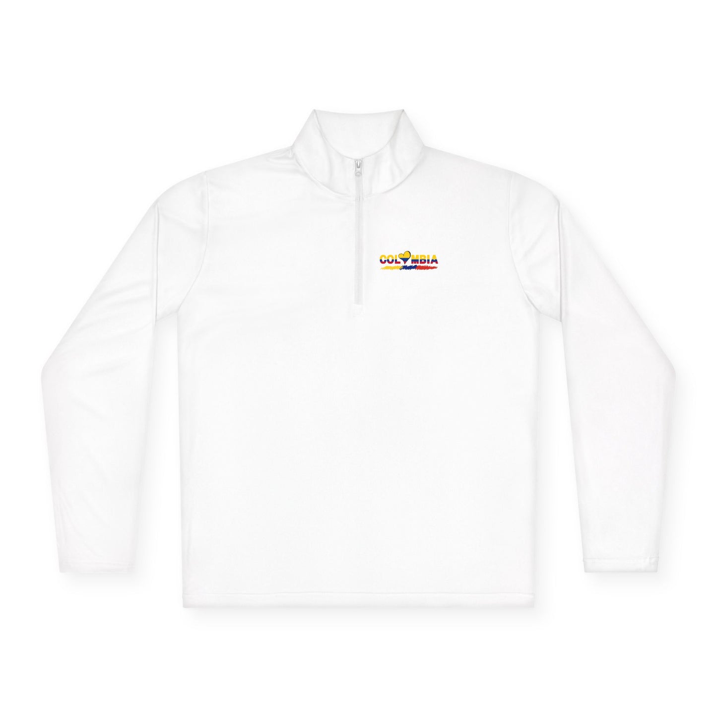 Colombia Flag Heart Unisex Quarter-Zip Pullover | Patriotic Pride