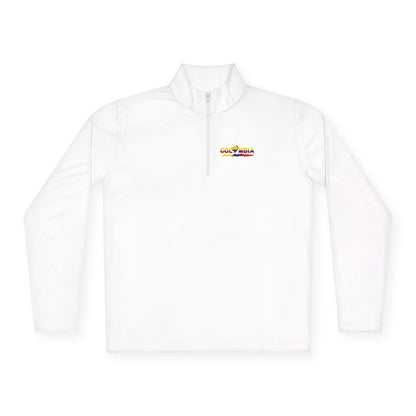 Colombia Flag Heart Unisex Quarter-Zip Pullover | Patriotic Pride