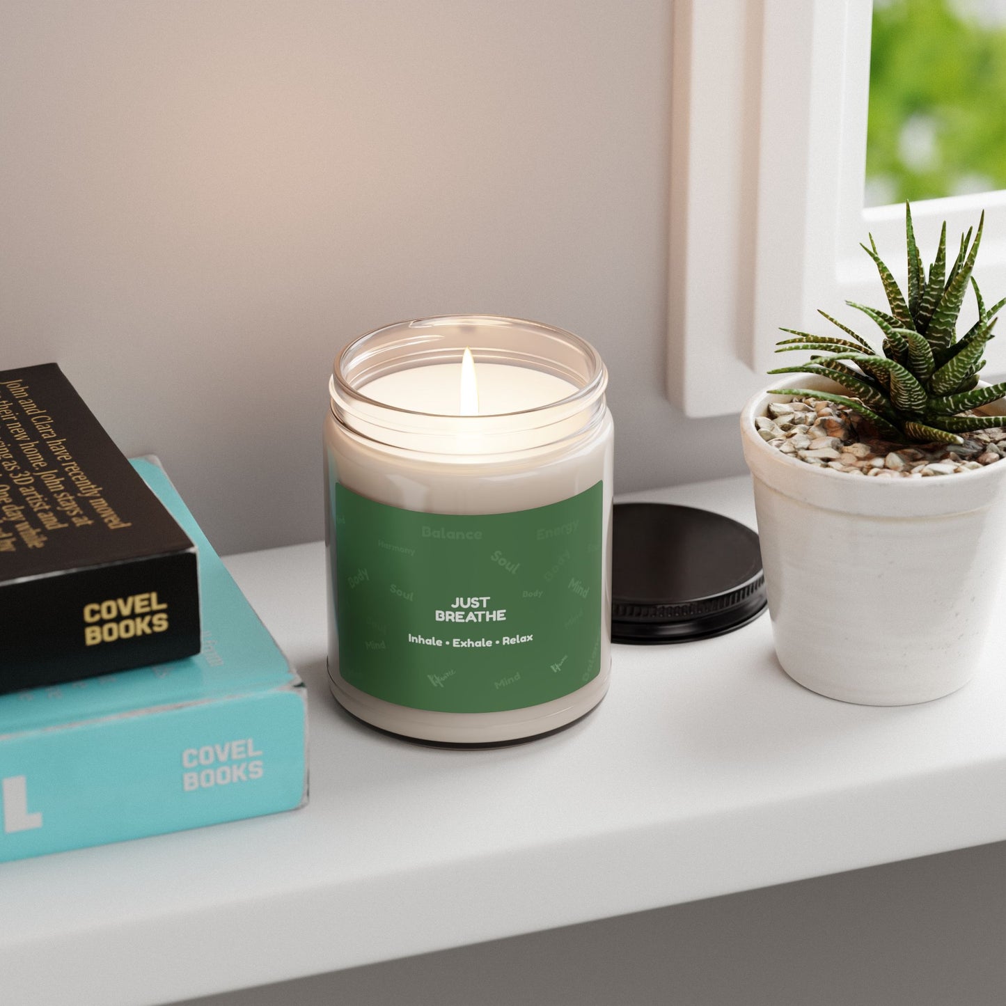 Just Breathe Mindfulness Soy Candle | Wellness Gift