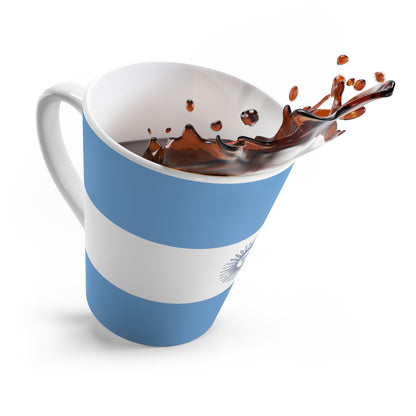 Argentina Flag Sun Latte Mug | Patriotic Coffee Gift