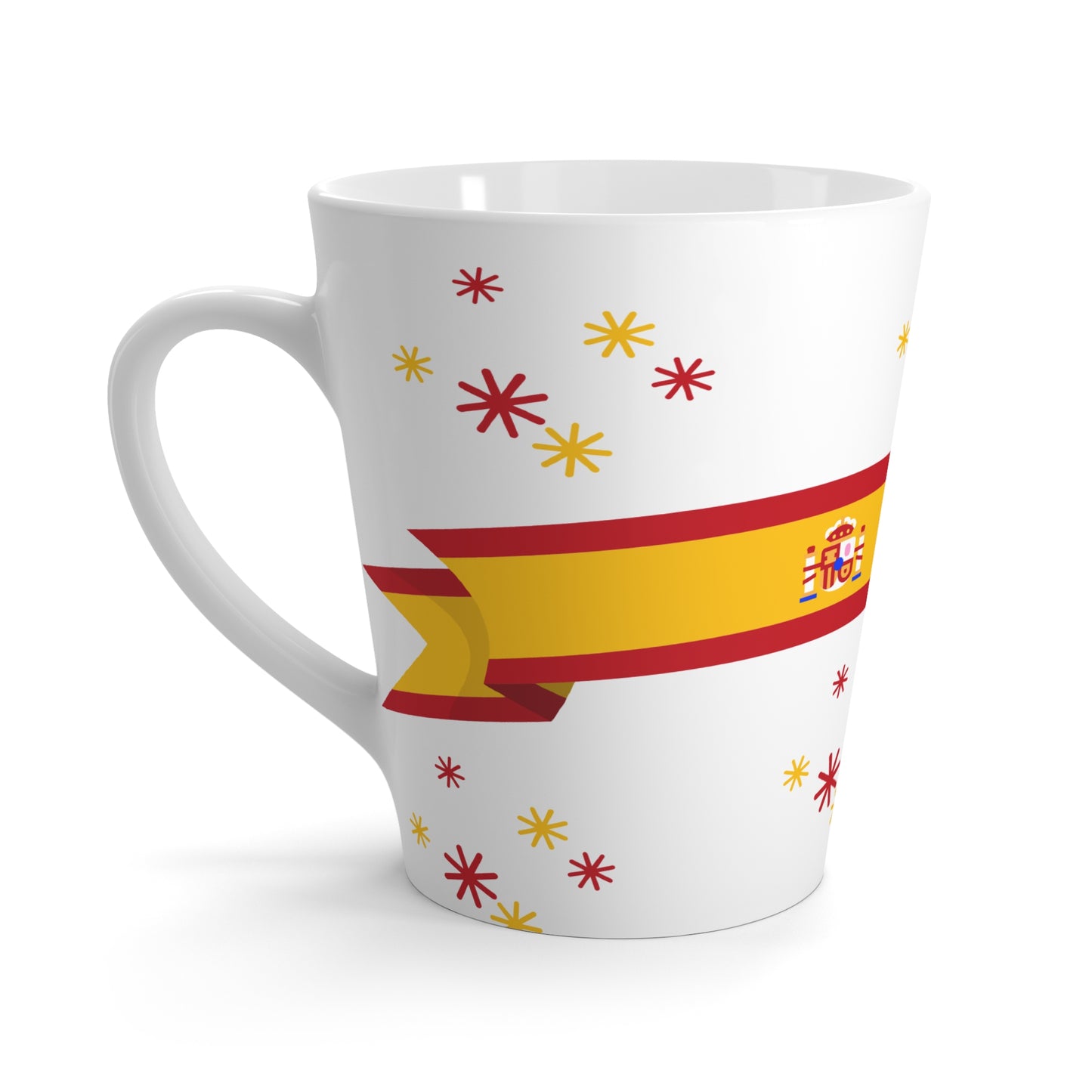 Spain Flag Latte Mug | Spanish Pride Coffee Gift