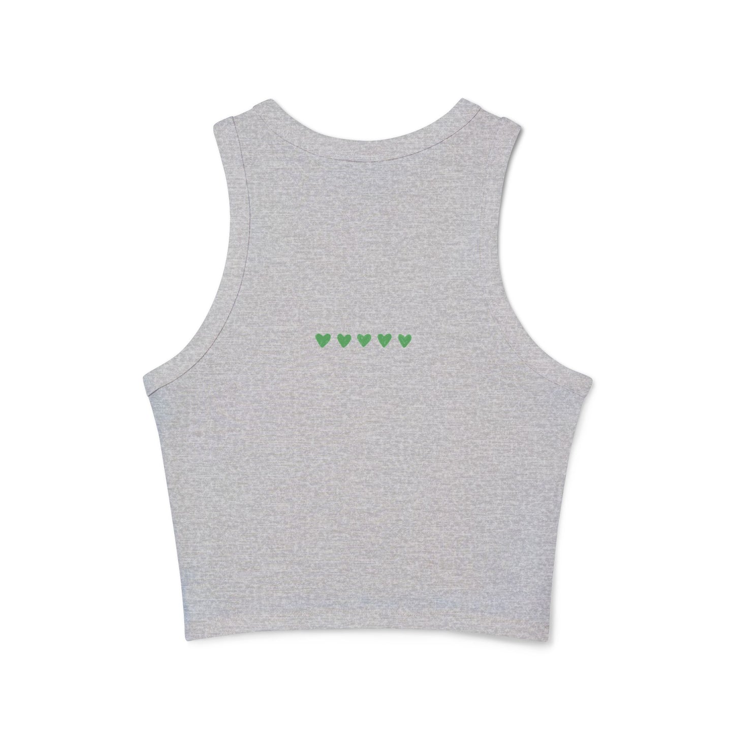 Peace Love Heart Women's Racer Tank Top | Mindful Fashion