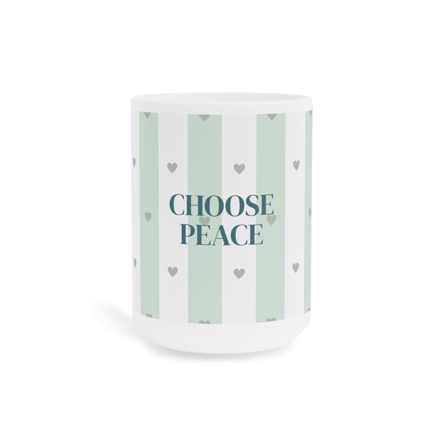 Peace Quote Ceramic Mug | Mindfulness Gift for Calm