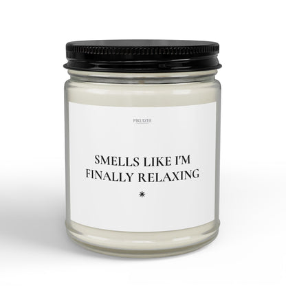 Relaxation Affirmation Soy Candle | Mindfulness Stress Relief Gift