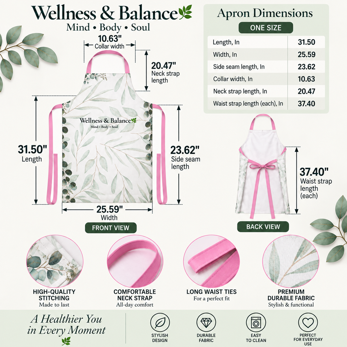 Wellness & Balance Apron
