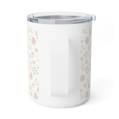 Peaceful Floral Insulated Coffee Mug | Mindfulness Gift