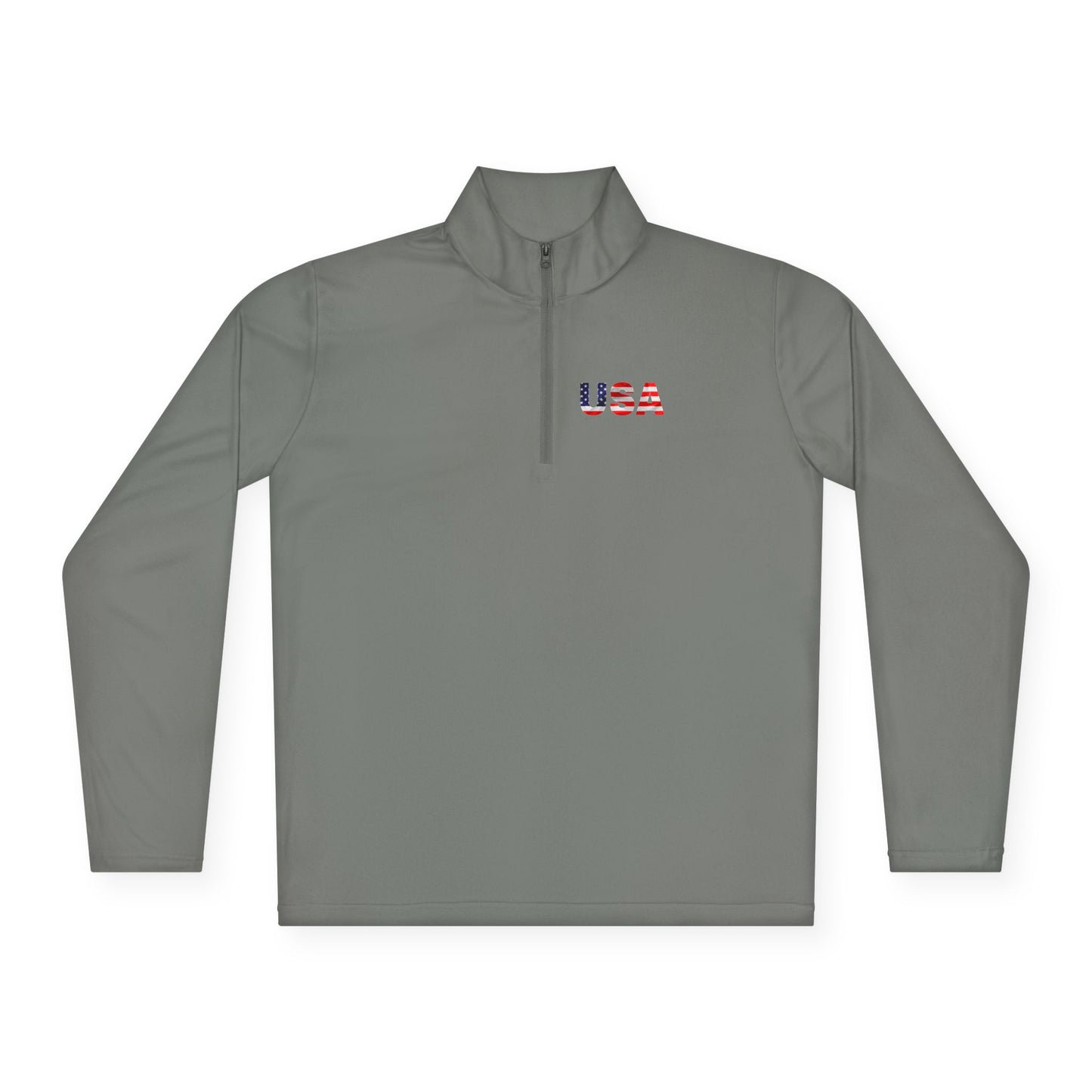 Patriotic Statue of Liberty Quarter-Zip Pullover | USA Flag Design