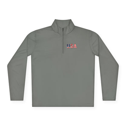 Patriotic Statue of Liberty Quarter-Zip Pullover | USA Flag Design