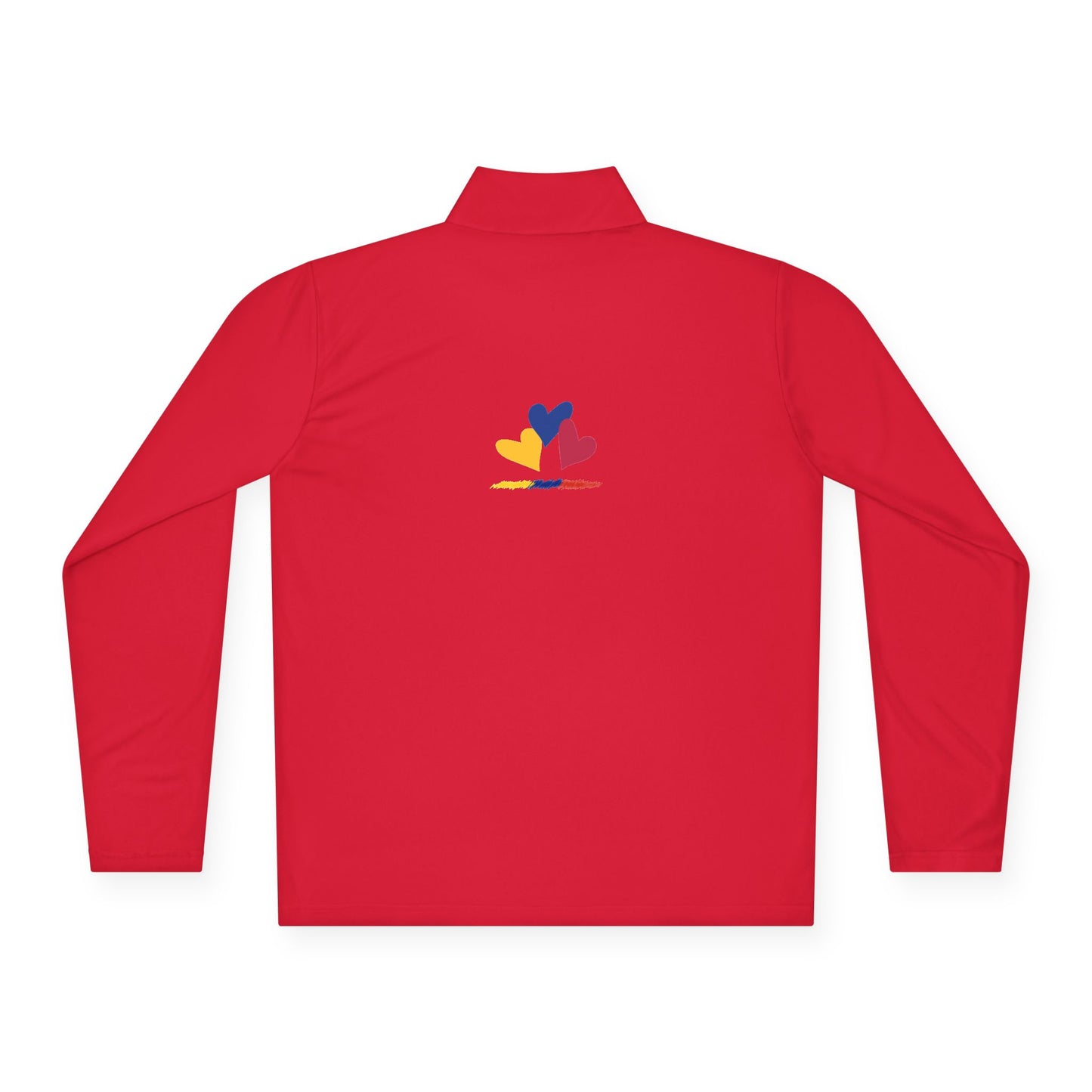 Colombia Flag Heart Unisex Quarter-Zip Pullover | Patriotic Pride