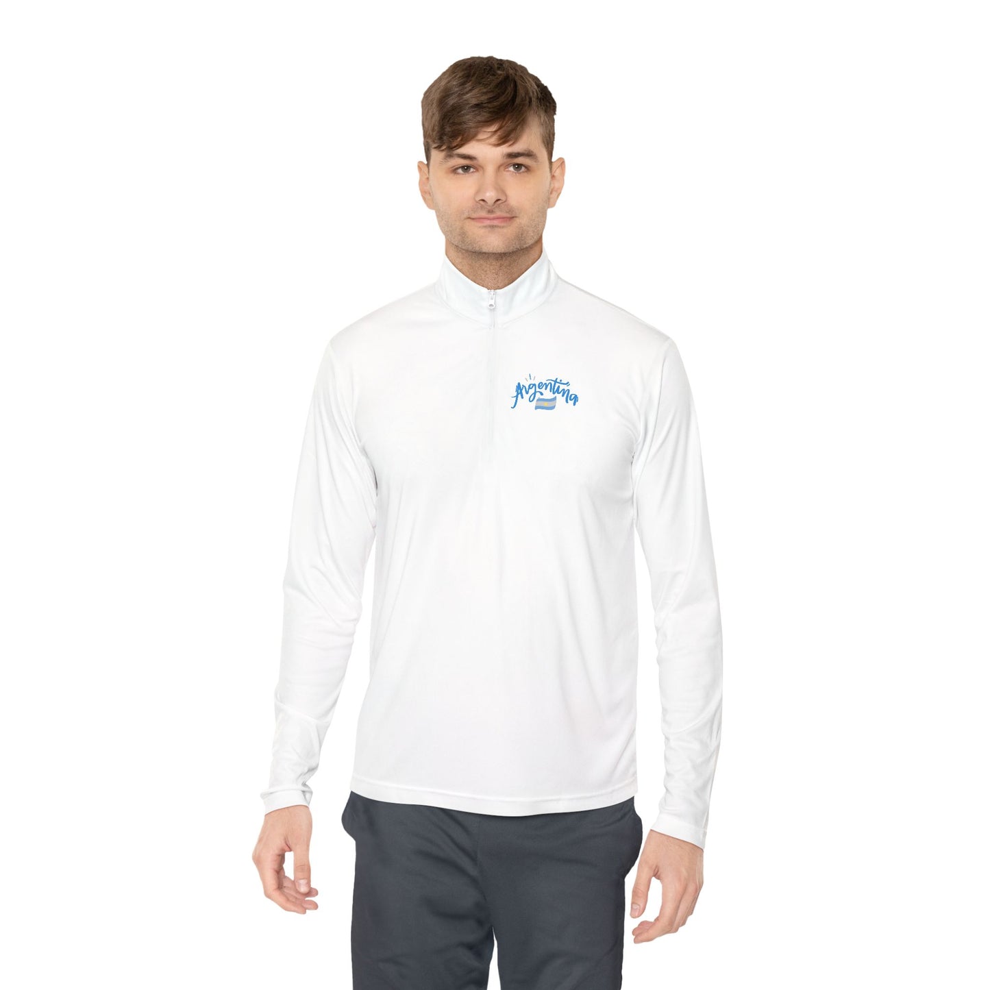 Argentina Soccer Ball Quarter-Zip Pullover | Sports Fan Gift