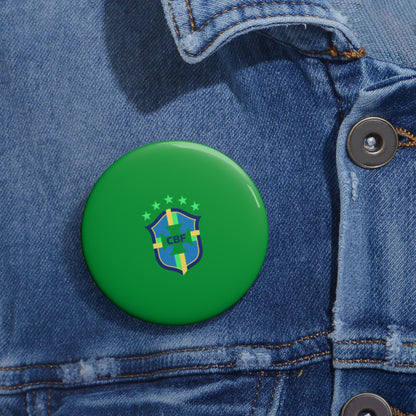 Brazilian Football CBF Soccer Pin Button | Sports Fan Badge