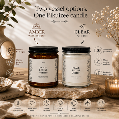 Peace Begins Within Soy Candle