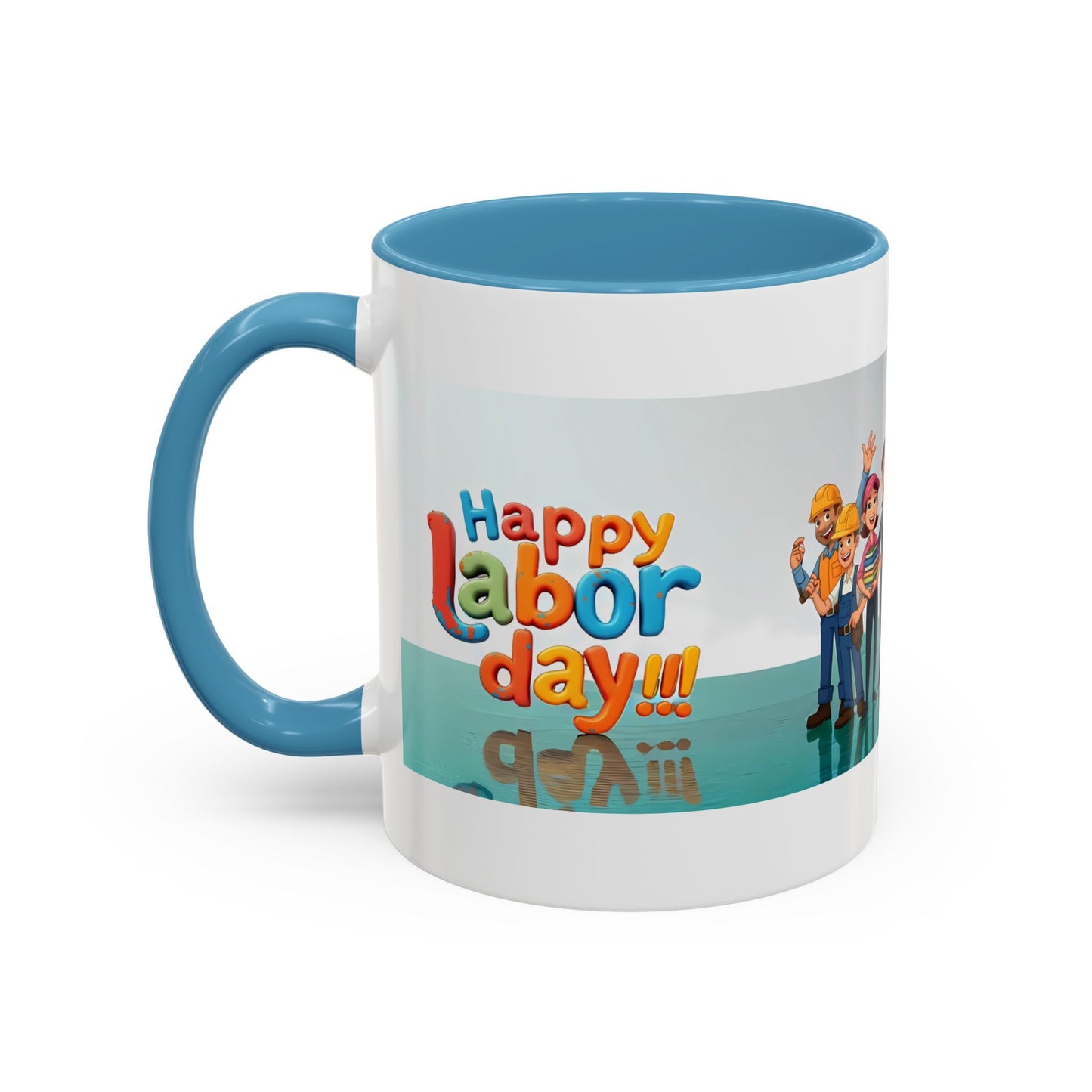 Happy Labor Day! Personalized Cartoon Mug - Worker Appreciation Gift