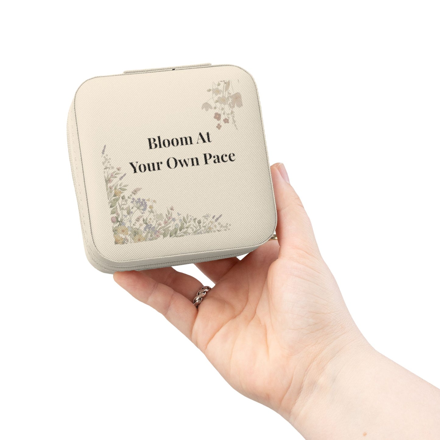 Bloom At Your Own Pace Jewelry Travel Case | Floral Gift