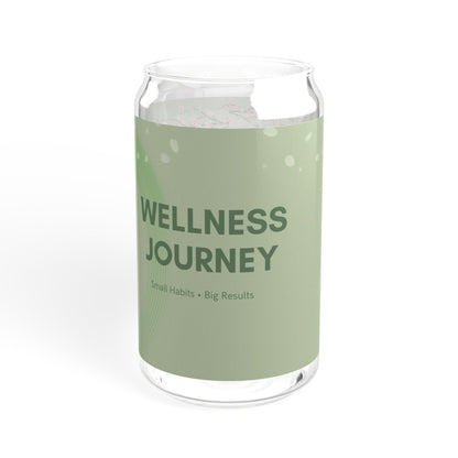 Wellness Journey Sipper Glass | Hydration Habit Tracker