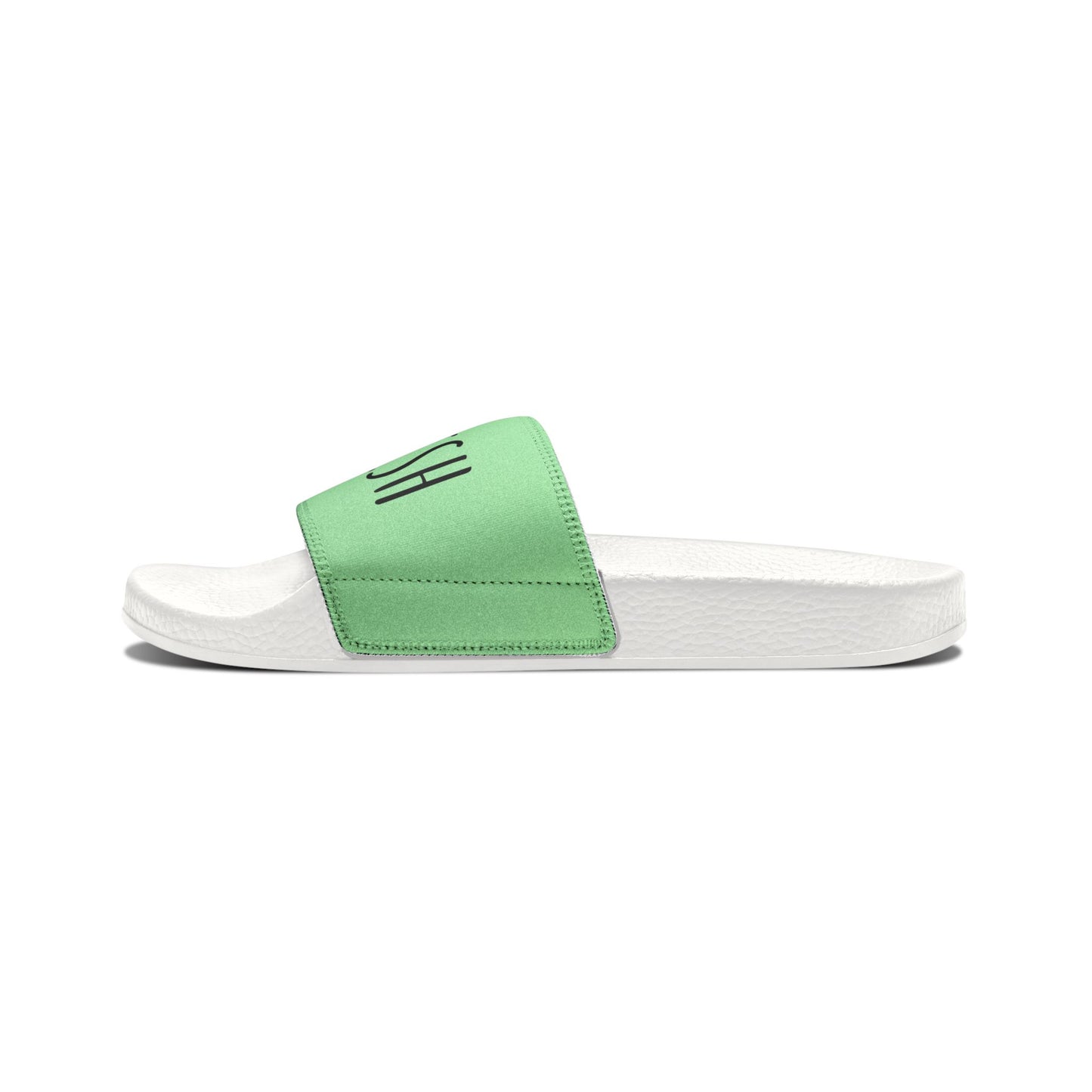 Nourish Typography Youth Slide Sandals | Minimalist Design