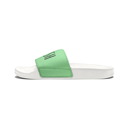 Nourish Typography Youth Slide Sandals | Minimalist Design